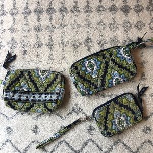 Full Set: Vera Bradley Wallet + Pouches NWT